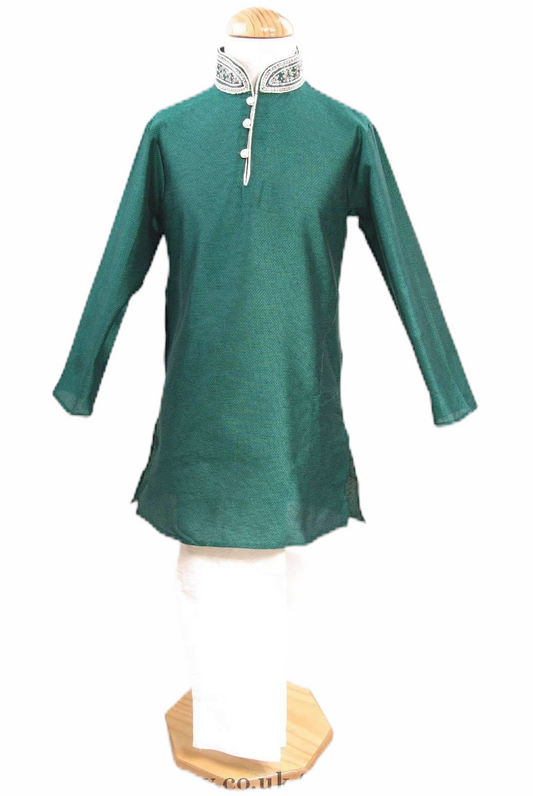 Boys Indian Kurta Set - Bollywood - Weddings - CKB 1603J Jade - kv0716 - Prachy Creations