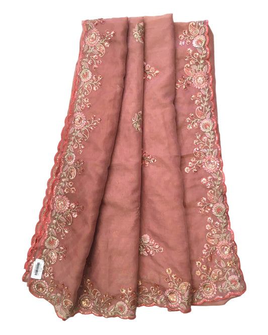 Pink - Fancy Saree with Blouse Piece - DM2218 VA 0922