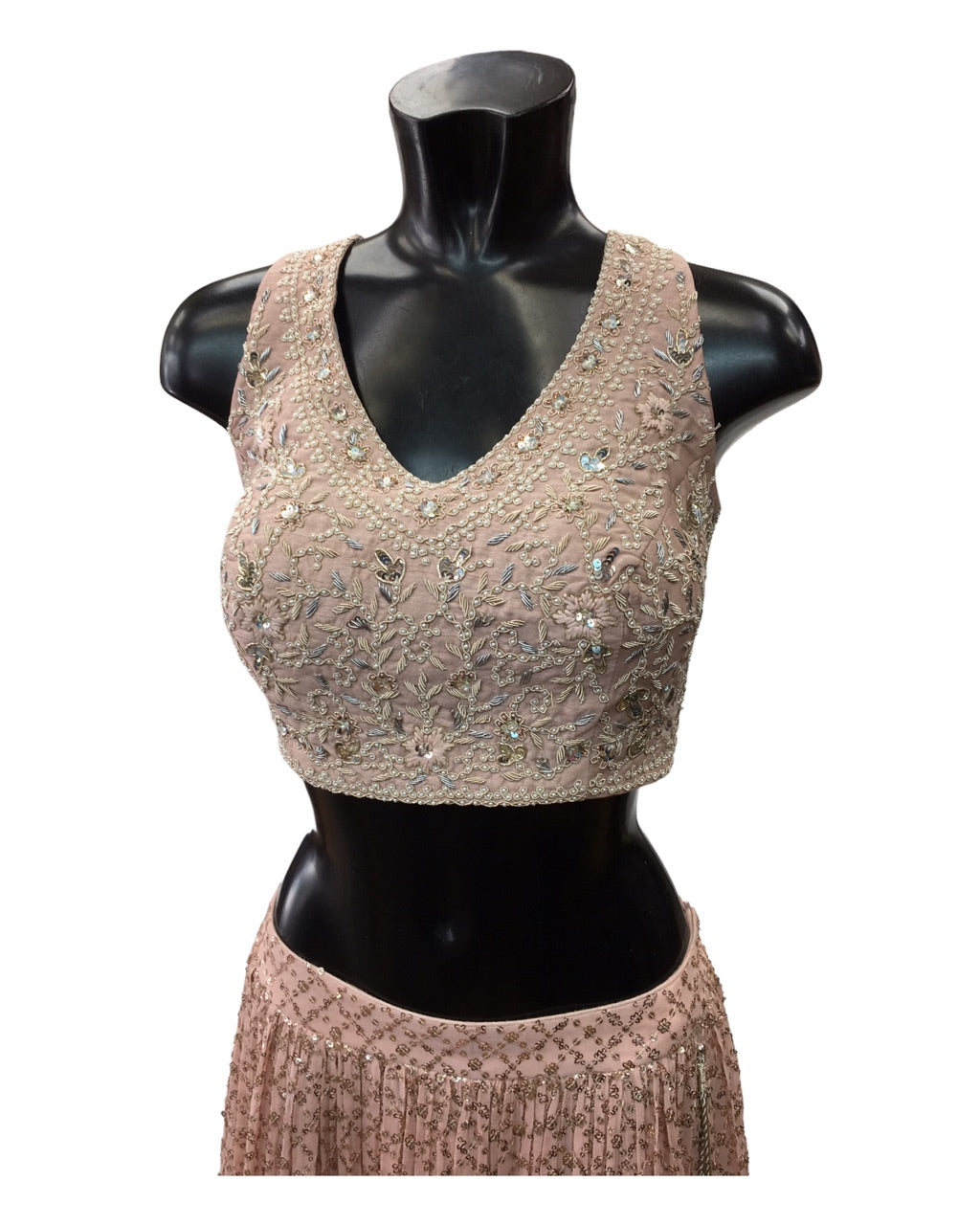 Baby Pink Ready Made Lehenga Set - UK Stock - 24h Dispatch - ZC2301 HY 0323
