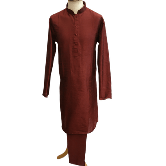 Mens Silky Maroon Kurta Sets -MIx N Match with waistcoats and Dupattas - VL1911 KV1119 - Prachy Creations