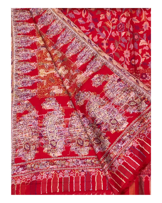 Red - Soft Handloom Pashmina Stole - UK Stock - NTC2203 KC 1022