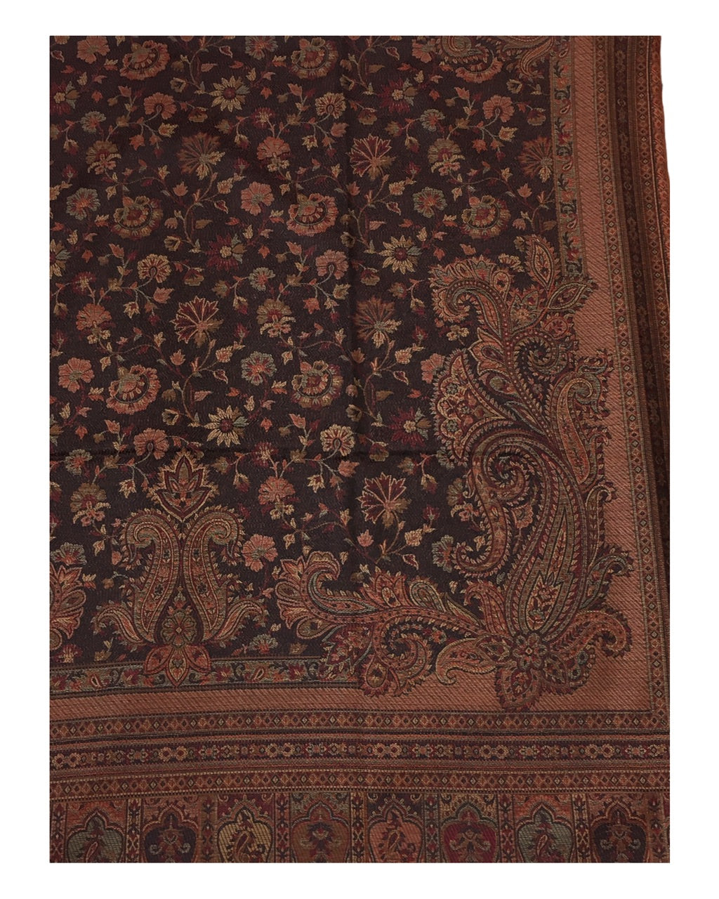 Black - Soft Art Wool Handloom Woven Shawl - UK Stock - 24hr - NTC2209 KT 1022