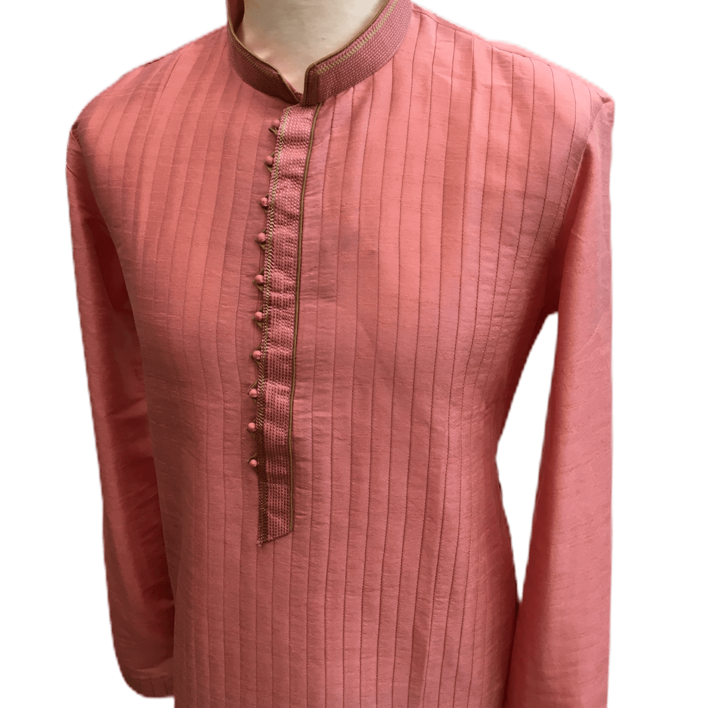 Mens Indian Kurta set in Pink, for weddings, Bollywood Party ( with Draw stringed trousers) - Flair KA1219 - Prachy Creations