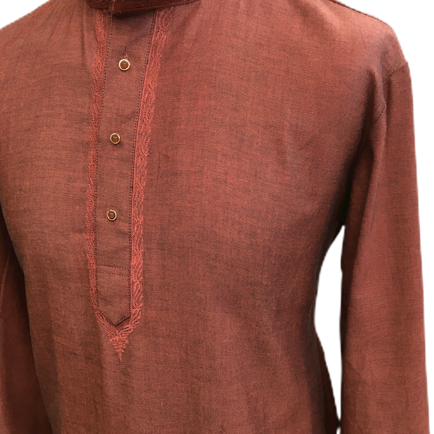 Mens Indian Dhoti Kurta Top in Peanut Pink, Thigh Length, for weddings, Bollywood Party - Corsa Cp1219 - Prachy Creations