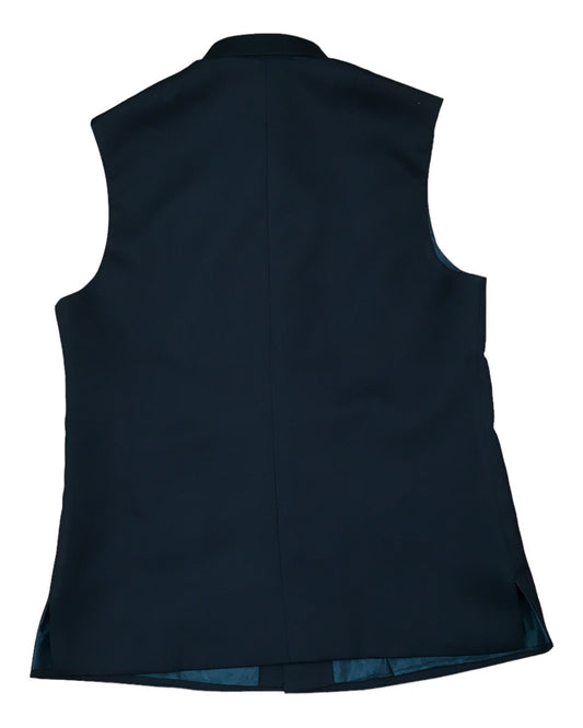 Bottle Green - Rich Suiting Material Indian Mens Waistcoat - Bollywood - DM2302 KJ 1222