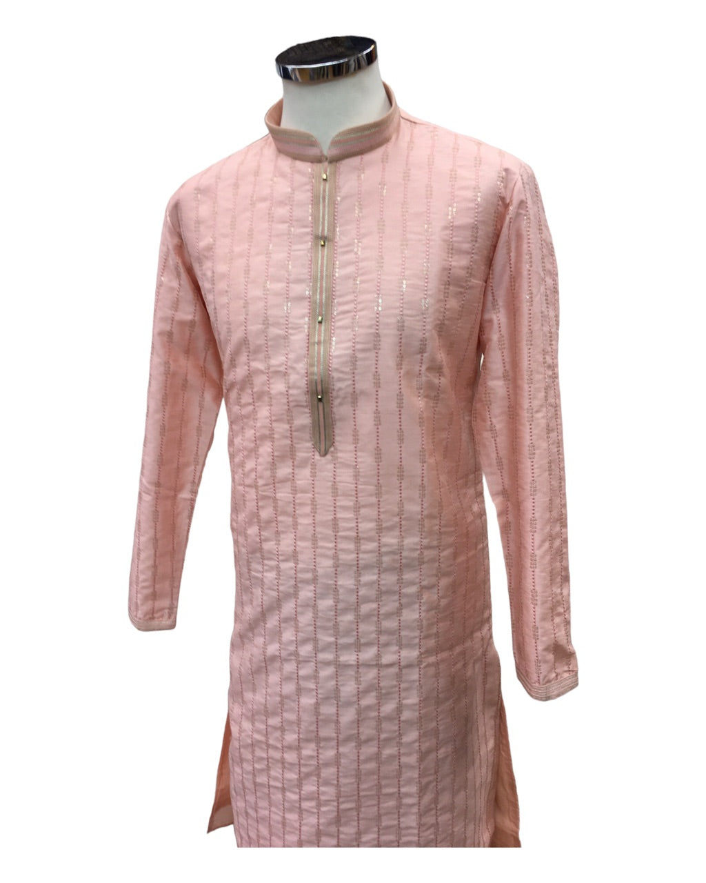 Coral / Pink - Mens Kurta Set - UK Stock - 24h Dispatch - MOHRA VC 0223