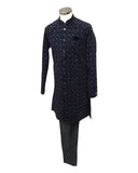 Black Fully Embroidered Sherwani Set - UK Stock - 24h Dispatch - Verna JA 0223