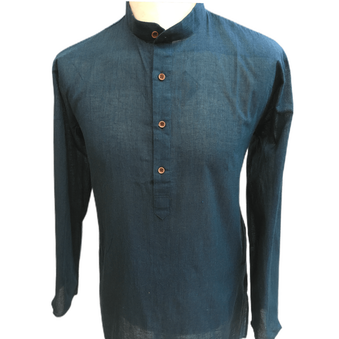 Mens Indian Dhoti Kurta Top in Teal, Thigh Length, for weddings, Bollywood Party - Alamgir R1219 - Prachy Creations