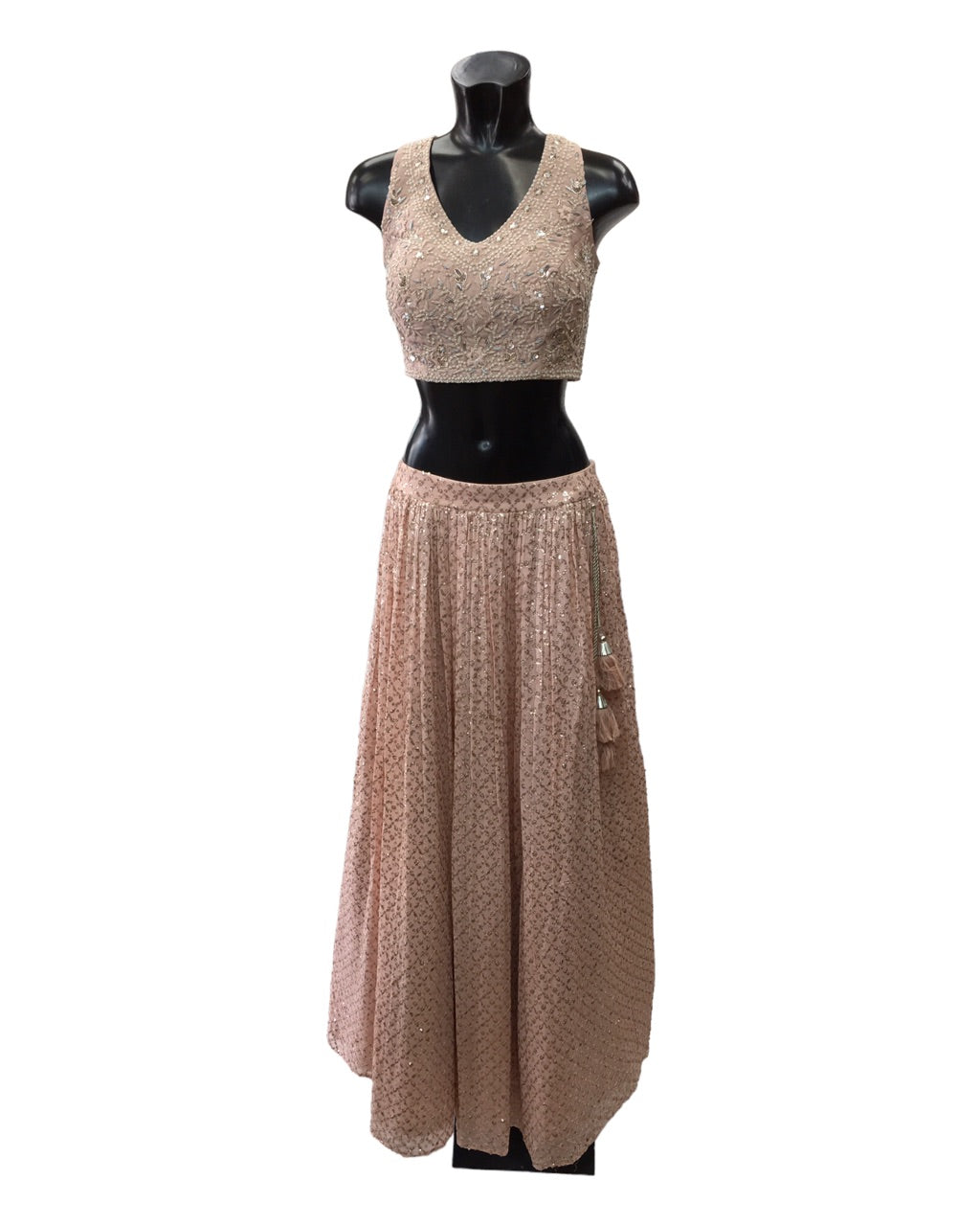 Baby Pink Ready Made Lehenga Set - UK Stock - 24h Dispatch - ZC2301 HY 0323