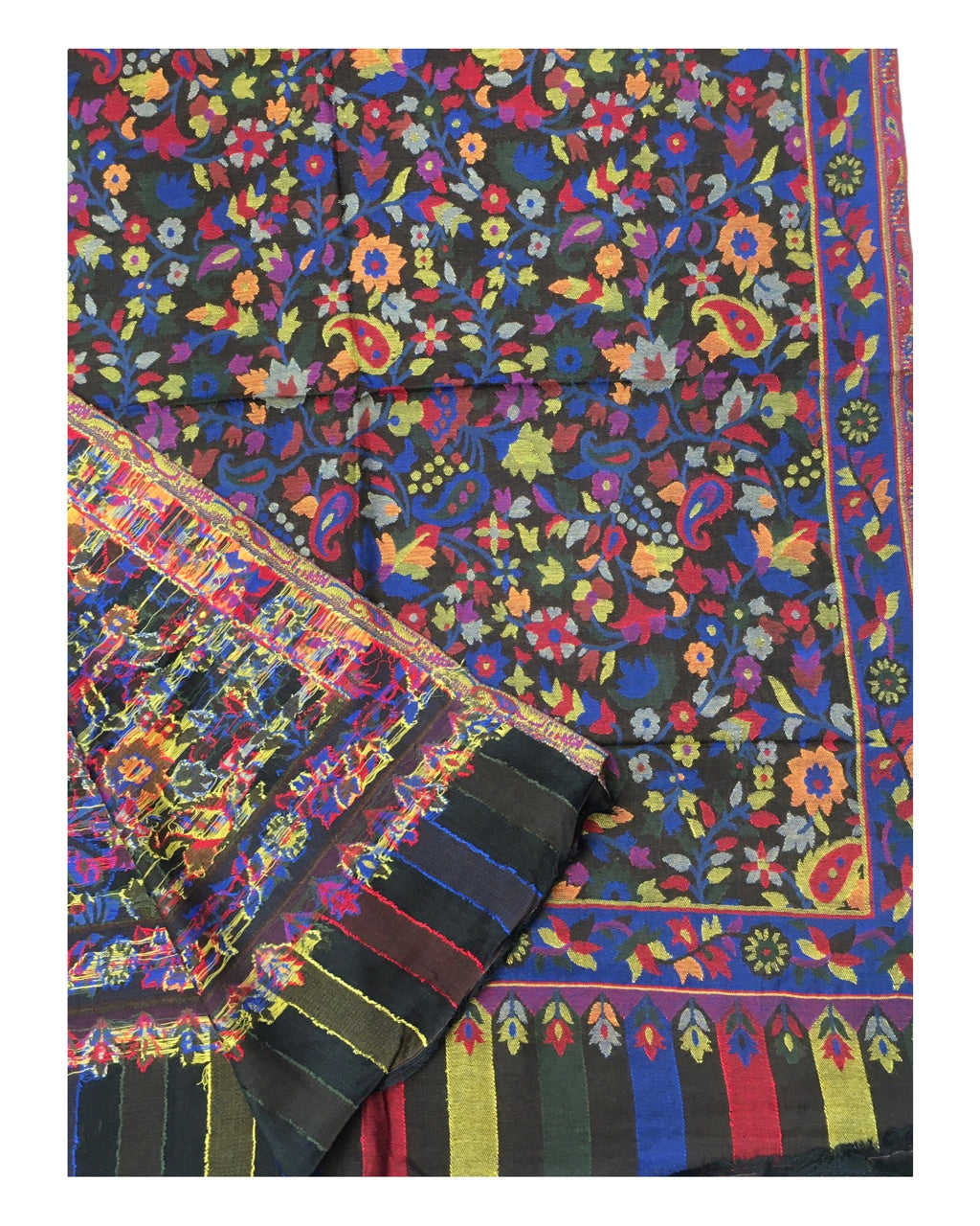 Black - Soft Handloom Pashmina Stole - UK Stock - NTC2204 KP 1022