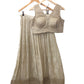 Light Gold / Beige Ready Made Lehenga Set - Size 14 - 40"(Loosen up to 18) ) UK Stock - 24h Dispatch - KTC24136  TR 0124