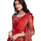 Red - Chiffon Saree with Fancy Ready made Blouse - SS29008  TP 0624
