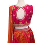 SALE - Size 14 / 40" Bust - Fuchsia Orange - Ready Made Lehenga Set - UK Stock - 24h Dispatch - KTC241101 1124