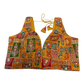 Size 40" / UK 14 - Yellow / Amber - Rich Silky Printed Saree blouse with cups - UK Stock - Quick Delivery - RNK - R961-KV