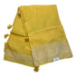 Haldi Yellow - Handloom -  Banarasi Crepe Saree with Blouse Piece - JOHJAN47008 10VY25