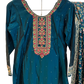 UK 12 / 38" - Teal Blue - Crepe Ladies Trousers Suit - Sangeet / Henna / Temple - OC569 TP