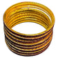 Maroon - Set of 8 Stone Bangles -  M to XXL - HAN2601 07Ka26