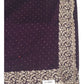 Wine / Plum - Chiffon Crepe - Party Wear Embroidered Saree with Blouse Piece - SP2504012 KP