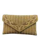 Antique Dark Gold - Rich Hand Embroidered Clutch Bag / Handbag -Bollywood / Weddings - MJ061 06KP26