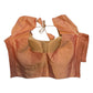 Peach - HYBRID Silky Saree blouse - With Elastic on both side for Great fit - Size 36",38", 40" S M L  - VAM1216 Ap