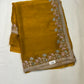 Haldi Yellow - Fancy Party Saree with Blouse Piece - UK stock - 24hr Dispatch - SP2607 KH