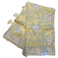 Lemon Yellow - Handloom  - Chiffon Banarasi Saree with Blouse Piece - JOH1602 10TT25