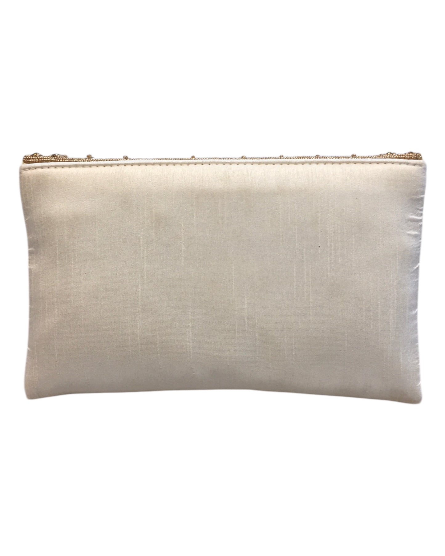 Cream - Rich Silky Antique Embroidered Clutch Bag - AY253 10Rp24