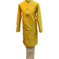 Haldi Yellow - Fantastic Mens Indian Kurta set - Weddings / Walimas , Sangeet, Eid, Mehndi / Henna - NAD2403 08KA24