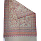 Beige  - Soft Art Wool Handloom Woven Shawl -  11C24 NTC2413 BGE3