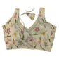 Gold - Multi Coloured Embroidery Saree / Lehenga Blouse - With Cups - Margin to loosen - UK Stock - AF2503 KP 1224