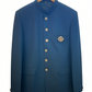 Size 40" Chest - Dark Teal Blue - PREMIUM Slim Fit Mens Jute BandhGala / Prince / Chinese Collar Jacket - Fantastic Fit - CS2603 TH