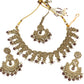 Brown - Large Size Necklace Set with Earrings - PRI1752 KK 0424