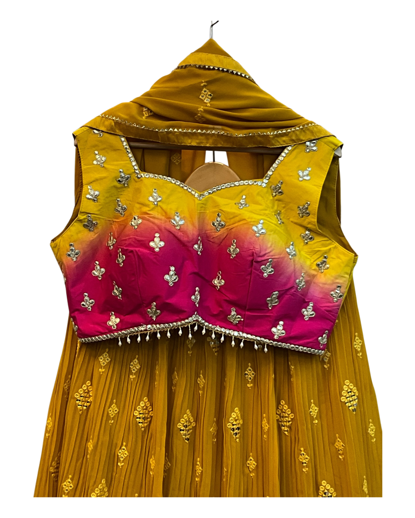 SALE! SALE! Yellow Ready Made Lehnga Set - Haldi / Mehndi / Weddings - UK Stock - 24h Dispatch - PC2601 XX