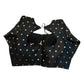 34", 38" & 42" - Black - Banarasi Brocade Saree / Lehenga Blouse -UK Stock - Quick Dispatch - X767 08Ap25