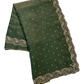Sage Green - Rich Saree with Stone Work Border and Blouse Piece - UK stock - 24hr Dispatch - RS2532 TC