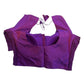 Purple - HYBRID Silky Saree blouse - With Elastic on both side for Great fit - Size 36",38", 40" S M L  - VAM1216 Ap