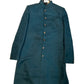 Teal - Classic Banarasi Handloom Brocade Sherwani with quality Buttons -  BS788 08JC25
