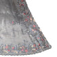 Dark Grey - Pastel Sequins Silky Saree with Blouse Piece - MF3764 JY 0824