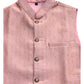 Pink - Banarasi Handloom Brocade Mens Waistcoat - UK Stock- Dispatch in 24 hrs - KCS241104 KK