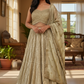 Size 12 / 38" Bust - Cream / Light Gold - Ready Made Lehenga Set - UK Stock - 24h Dispatch - SC1533 09AA25