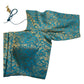 38" & 42" - Turquoise Blue / Firozi - Banarasi Brocade Saree / Lehenga Blouse -UK Stock - Quick Dispatch - X1126 01A25