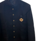 Size 42" Chest - Dark Navy Blue - PREMIUM Slim Fit Mens Jute BandhGala / Prince / Chinese Collar Jacket - Fantastic Fit - CS2603 TH