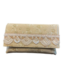 Gold - Handloom Brocade Clutch Bag / Handbag -Bollywood / Weddings - JS16a 06A26
