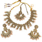 Peach - Large Size Necklace Set with Earrings - PRI1752 KK 0424