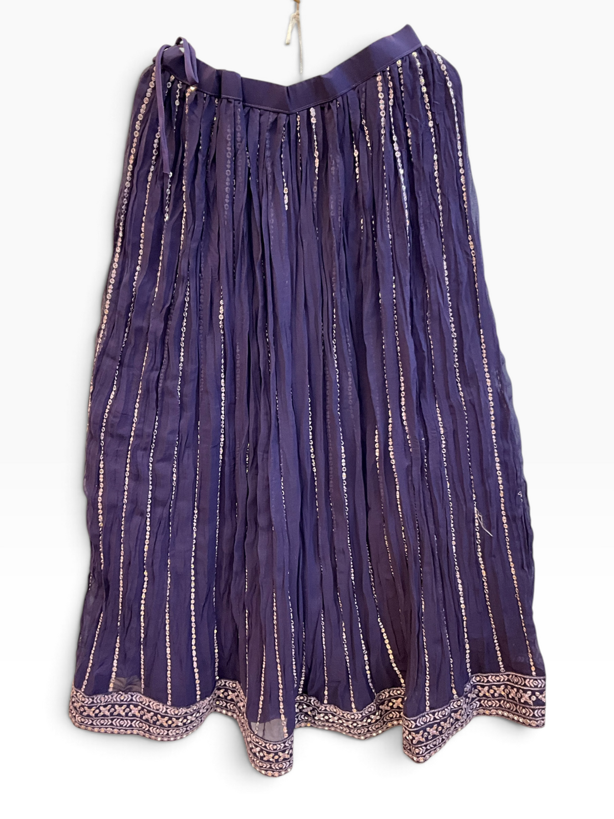 SALE ! Size UK 12 (38") Purple - Lehenga Set - Mehndi / Sangeet / Bridesmaids / Weddings / Garba  - UK Stock - 24h Dispatch - KTC2501 01VT25