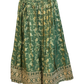 Size UK 14 (40" Bust) Adjustable to Size 14 - Mint Green - Banarasi Silky Lehenga Set - Mehndi / Sangeet / Bridesmaids / Weddings / Garba  - UK Stock - 24h Dispatch - JF10530 05PA26
