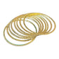 Antique / Dark Gold Stones - Set of 8 Diamante Stone Bangles -  M to XXL - HAN2602 07Ka26