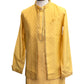 Haldi Yellow - Mens Kurta Set with Rich Brocade Waistcoat  - SHU2507 TY 0325