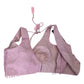 Baby Pink - Designer Ladies Short Top Palazzo Trousers Suit - Size 12 (38") - VMK BADAL PY