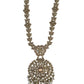 Antique Gold & Pearls - Antique Gold Finish Long Necklace set - Bollywood - Weddings - KAJ1047 11KA24